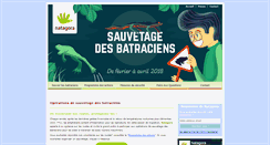 Desktop Screenshot of batraciens.be